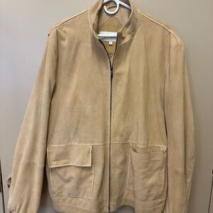 Joseph Abboud Light Brown Suede Jacket